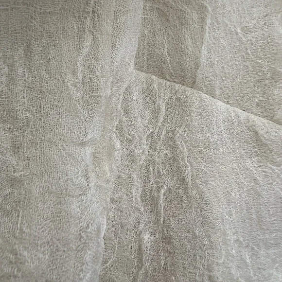 Chanel Ivory Tweed and Crinkle Crepe Dress Fits XS/ 36 - Picture 10 of 10